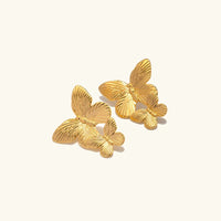[LOVE LUCKY]Butterfly Gold Earrings