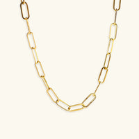 [LOVE LUCKY]Ria Gold Paperclip Chain Necklace