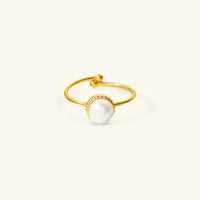 [LOVE LUCKY]Solis Gold Pearl Ring