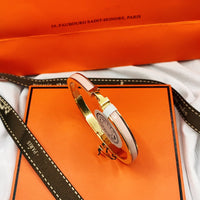 [LOVE LUCKY]CLASSIC HM CLIC  PINK 8MM ENAMEL BRACELET