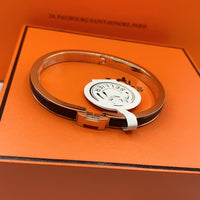 [LOVE LUCKY]CLASSIC HM CLIC BLACK 8MM ENAMEL BRACELET