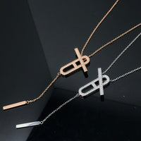 [LOVE LUCKY]HM NECKLACE PLATINUM ROSE GOLD DIAMOND