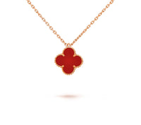 [LOVE LUCKY]CLOVER MINI 9.5MM CARNELIANS NECKLACE COLLECTION