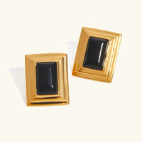[LOVE LUCKY]Sybil Gold Enamel Earrings