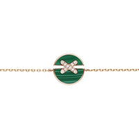 [LOVE LUCKY]JEUX DE BRACELET MALACHITE PINK GOLD DIAMONDS