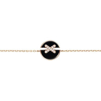 [LOVE LUCKY]JEUX DE BRACELET ONYX PINK GOLD DIAMOND