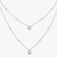 [LUXE]16 Diamond Necklace My Twin 2 Rows Messika 06506-PG
