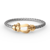 [LOVE LUCKY]FORCE LARGE HORSESHOE NO DIAMOND BRACELET GOLD
