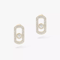 [LOVE LUCKY]So Move Pave_-Set Diamond Earrings in Silver