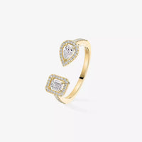 [LOVE LUCKY]My Twin Toi Gold Diamond Ring