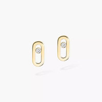 [LOVE LUCKY]Move Uno Diamond Stud Earrings