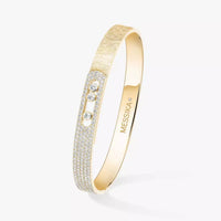 [LOVE LUCKY]Move Noa Ciselé half pavé bangle