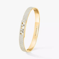 [LOVE LUCKY]Move Noa Full Pavé Diamond Bangle Bracelet