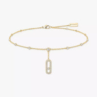 [LOVE LUCKY] Move Uno pavé ankle bracelet