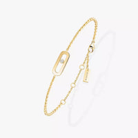 [LOVE LUCKY]Move Uno Diamond Bracelet