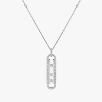 [LUXE]12 Diamond Necklace Move 10Th Messika 10032-WG
