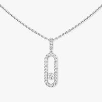 [LOVE LUCKY]Move Uno Diamond Necklace in Rose Gold