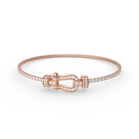 [LOVE LUCKY]FORCE  HORSESHOE  DIAMOND TENNIS BRACELET