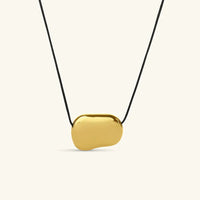 [LOVE LUCKY]Cord Pebble Pendant