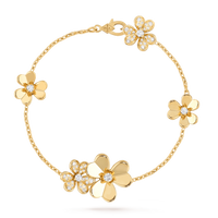 [LOVE LUCKY]FRIVOLE GOLD 5 FLOWERS BRACELET