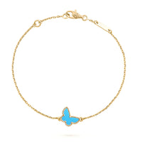 [LOVE LUCKY]BUTTERFLY TURQUOISE BUTTERFLY BRACELET