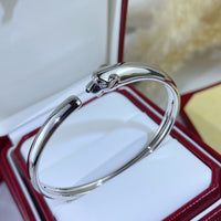 [LOVE LUCKY]PANTHERE SILVER OPEN BRACELET