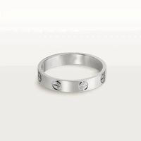 [LOVE LUCKY]LOVE RING 4MM 1 DIAMOND SILVER